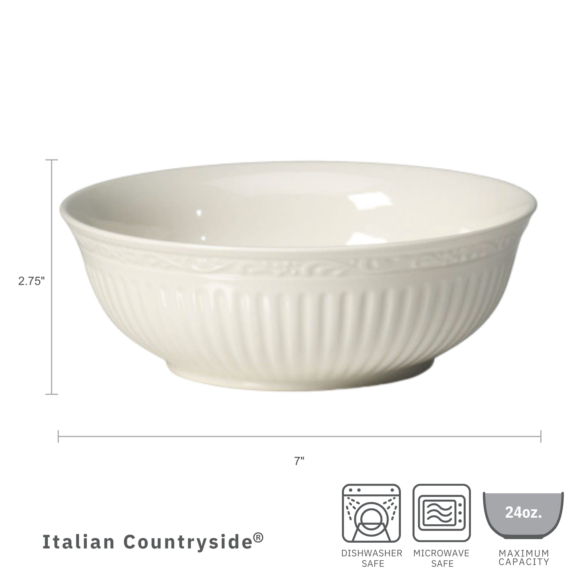 Italian Countryside® Set of 4 Soup Cereal Bowls